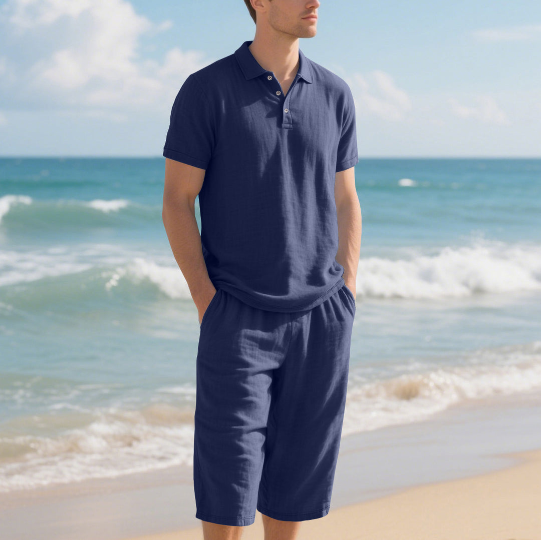 Herren Poloshirt und Shorts Set Echoarchiv