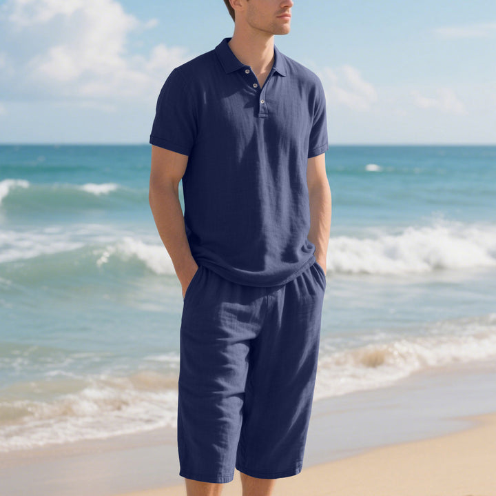 Herren Poloshirt und Shorts Set Echoarchiv