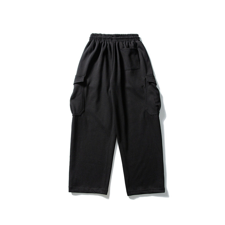 Herren Relaxed-Fleece-Cargohose mit elastischem Kordelbund und Utility-Taschen Echoarchiv