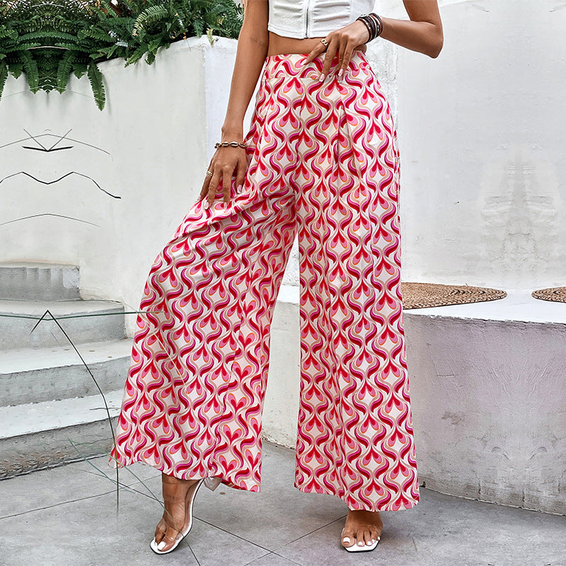 Damen Weite Hosen mit buntem Muster Echo Archiv