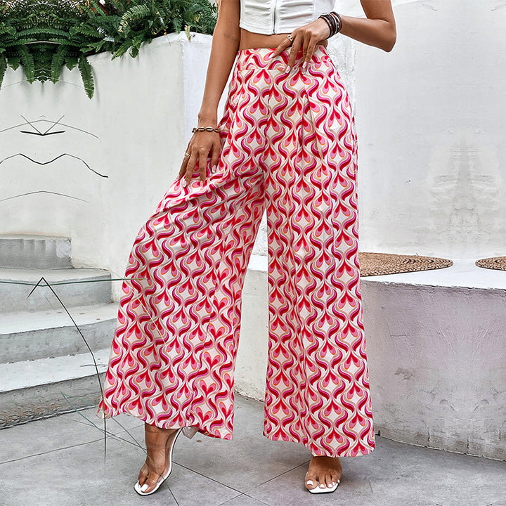 Damen Weite Hosen mit buntem Muster Echo Archiv