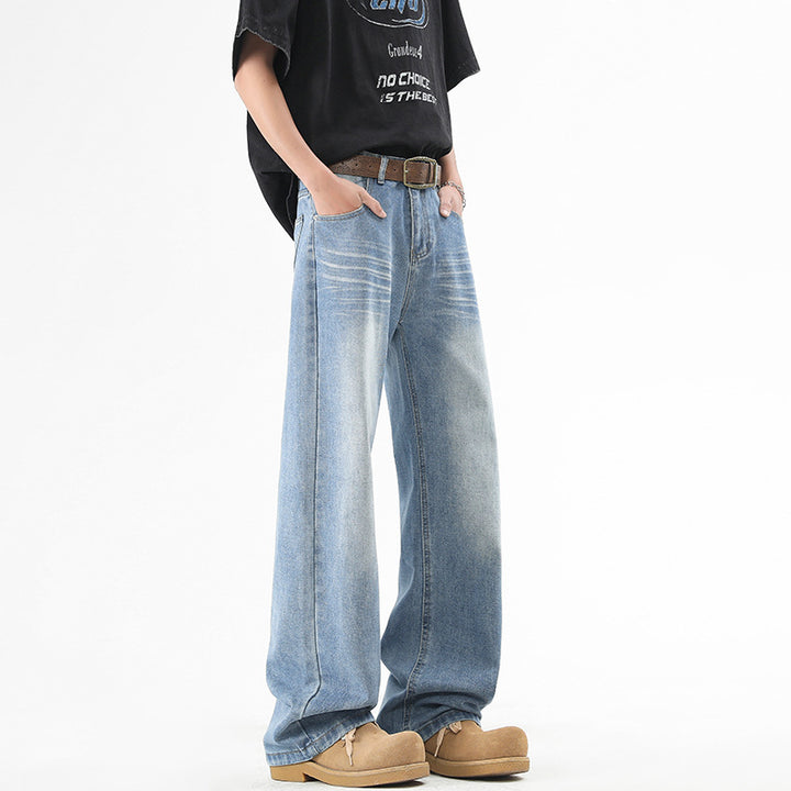 Herren Baggy-Jeans im ultralangen Palazzoschnitt mit dezenter Faltenoptik Echo Archiv