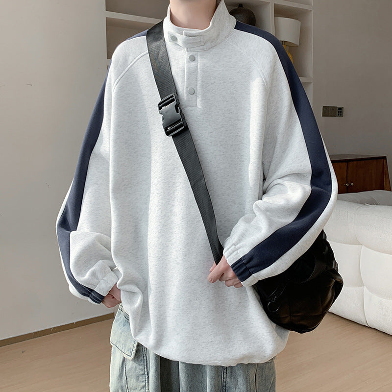 Herren Lässiger Overshirt Pullover Echoarchiv
