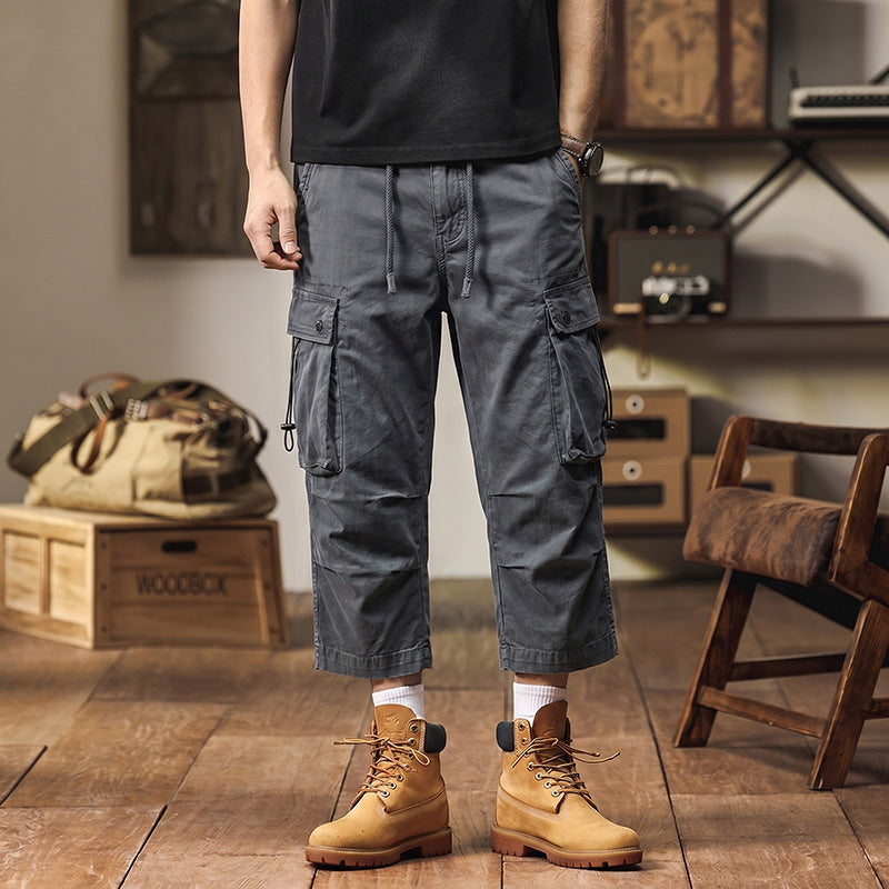 Herren 3/4-Trekking-Cargohose mit elastischem Bund, Tunnelzug und variabler Taschenorganisation Echo Archiv