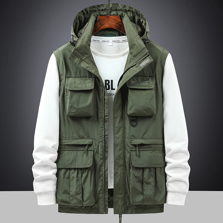 Herren nan multifunktionale Fieldjacke mit Kapuze und zahlreichen Taschen Echo Archiv