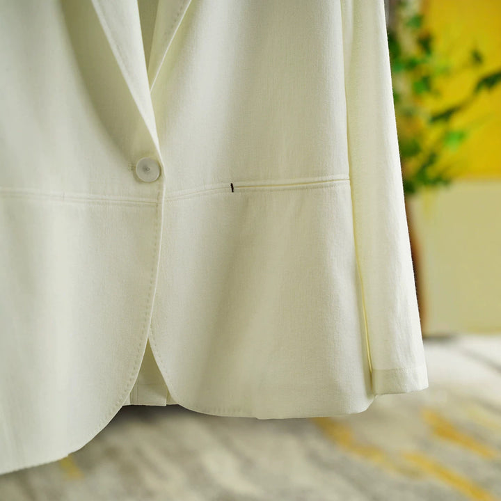 Damen Eleganter Leinenblazer Echoarchiv