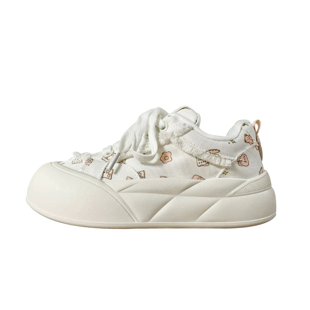 Damen Modische Freizeitsneaker mit floralem Design und komfortabler Sohle Echo Archiv