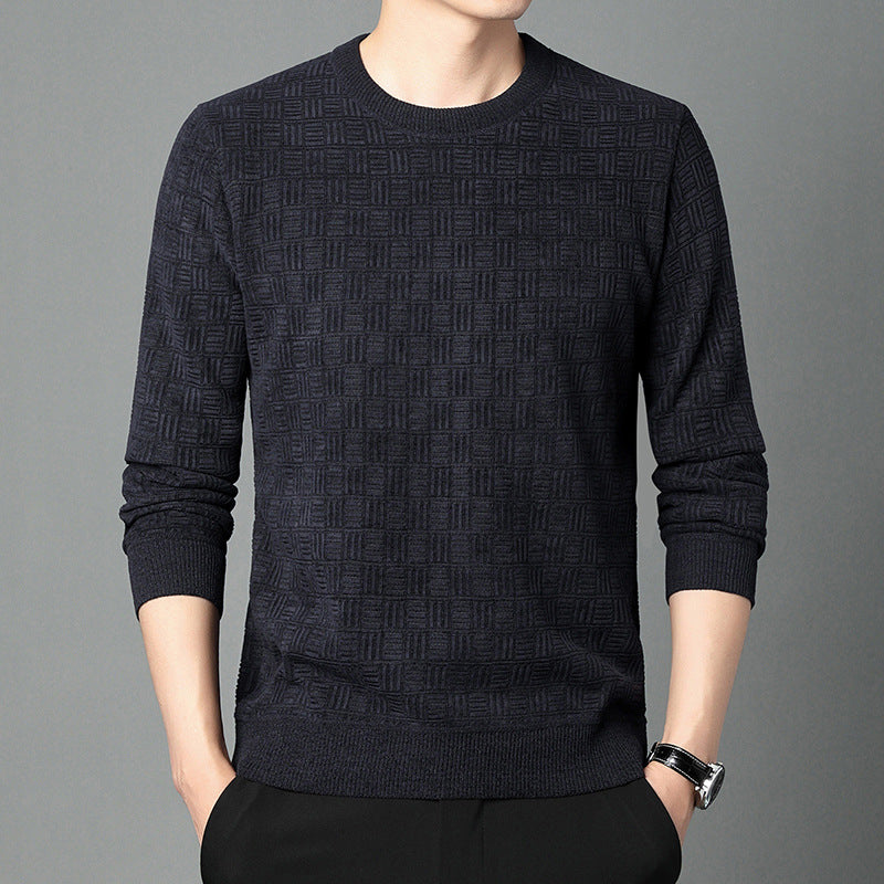 Herren komfortabler Strickpullover mit einzigartiger Struktur Echoarchiv