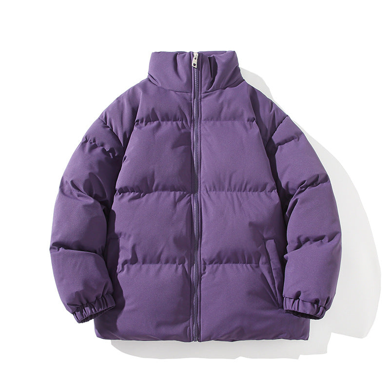 Herren Wattierte Oversize-Pufferjacke mit hohem Stehkragen & elastischen Bündchen Echoarchiv