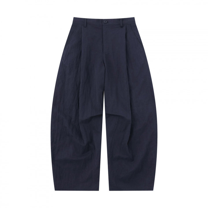 Damen Weite Ballonhose aus Baumwollmischung mit hohem Bund und elastischem Rückengummi Echo Archiv