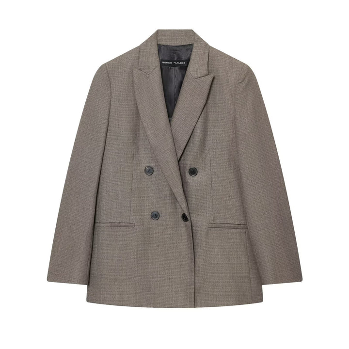 Damen Weitgeschnittene High-Waist-Hose mit Bundfalten und Bügelfalte Echoarchiv