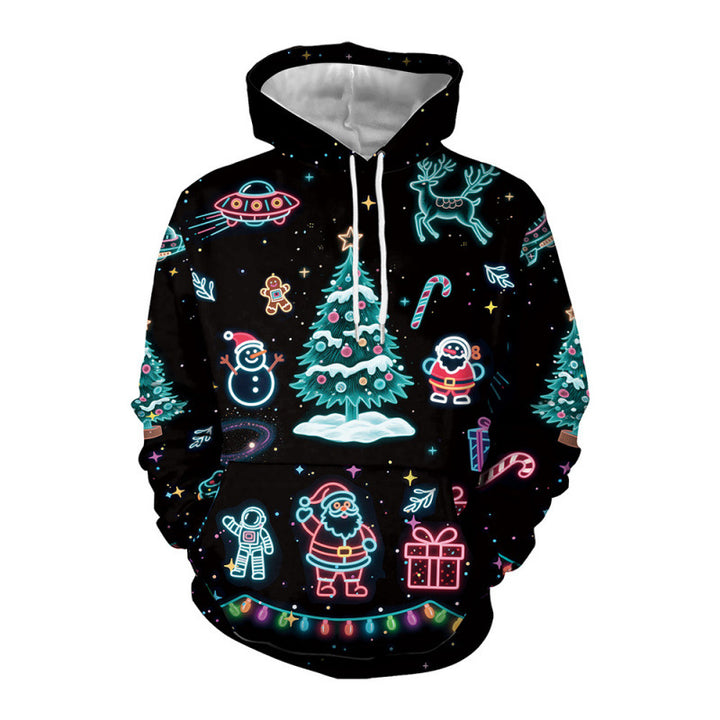 Damen Lustiger Weihnachts-Kapuzenpullover Echoarchiv