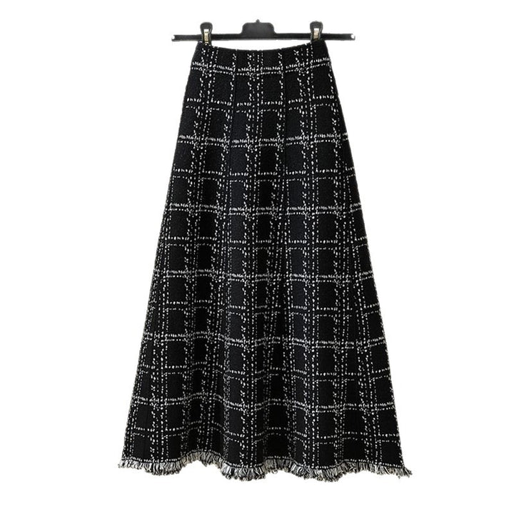 Damen Langer Plissee-Rock mit eleganter Musterung Echo Archiv