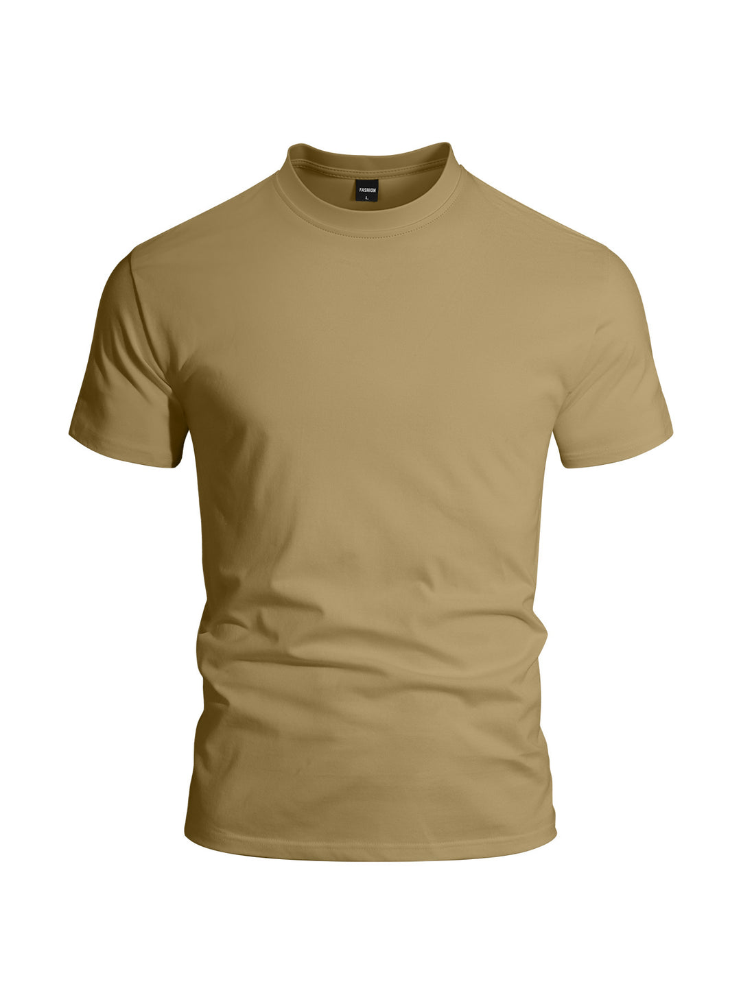Herren nan eng anliegendes Rundhals-Basicshirt aus Singlejersey mit verstärktem Nackenband Echo Archiv