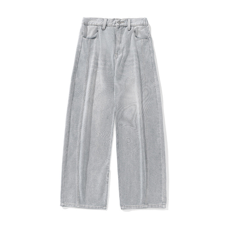 Damen Weite High-Waist-Jeanshose mit Mittelnaht-Panels und Balloon-Schnitt Echo Archiv