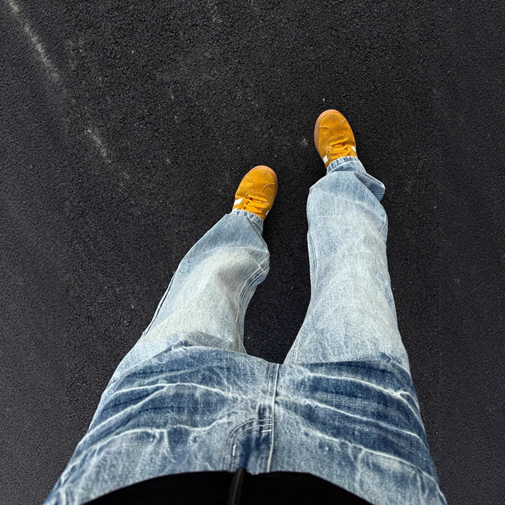 Herren Modische Cargo-Jeans mit Slim-Fit-Schnitt Echoarchiv