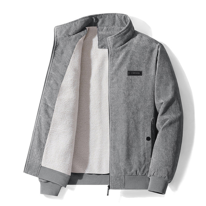 Herren nan gefütterte Cordjacke mit Teddyfutter und Stehkragen Echo Archiv
