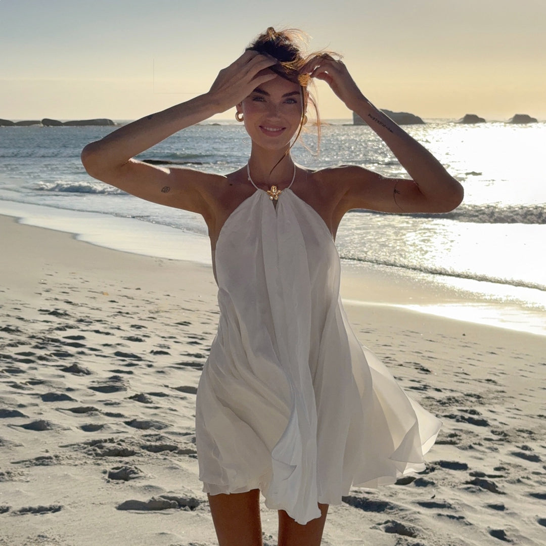 Damen Luftiges Maxikleid mit verstellbaren Trägern und elegantem Dekolleté Echo Archiv