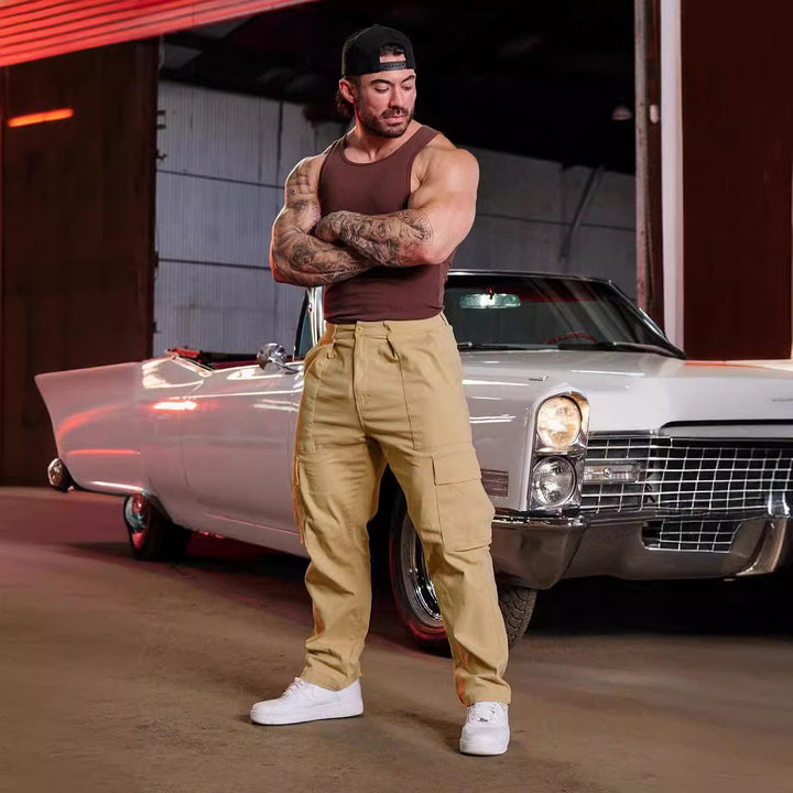 Herren Cargo-Hose mit multifunktionalen Taschen und ergonomischem Schnitt Echoarchiv