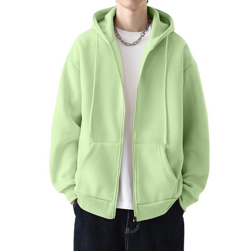 Herren Kapuzensweatjacke mit durchgehendem Reißverschluss und legerer Passform Echoarchiv