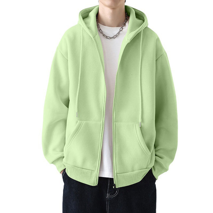 Herren Kapuzensweatjacke mit durchgehendem Reißverschluss und legerer Passform Echoarchiv