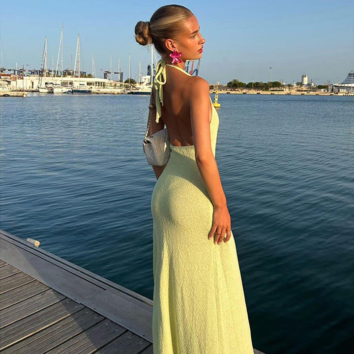Damen verführerisches Strandkleid mit floralen Akzenten Echo Archiv