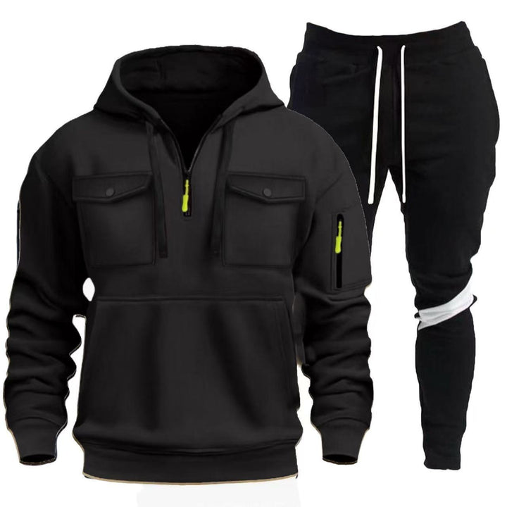 Herren praktische Kapuzenjacke mit Sporthose Echoarchiv
