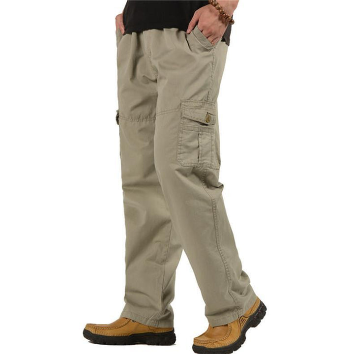 Herren weite Cargo-Bundhose mit Multifachtaschen & entspanntem Baggy‑Schnitt Echoarchiv