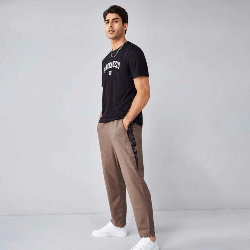 Herren lässige und bequeme Leinenhose Echoarchiv