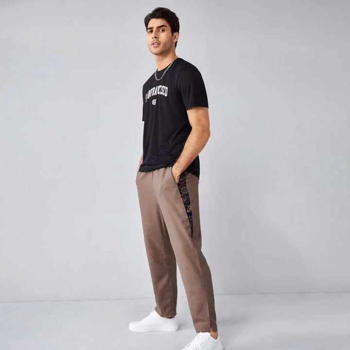 Herren lässige und bequeme Leinenhose Echoarchiv
