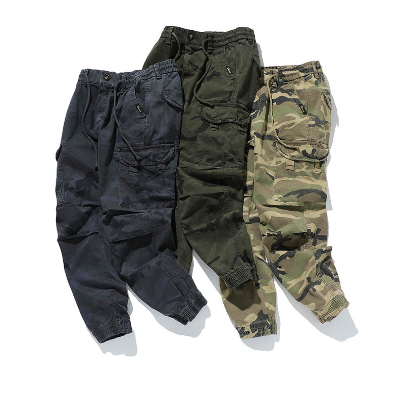 Herren Military-Style Cargo-Jogger aus Baumwollmix mit elastischem Tunnelzugbund und modularen Klappentaschen Echo Archiv