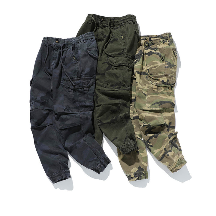 Herren Military-Style Cargo-Jogger aus Baumwollmix mit elastischem Tunnelzugbund und modularen Klappentaschen Echo Archiv