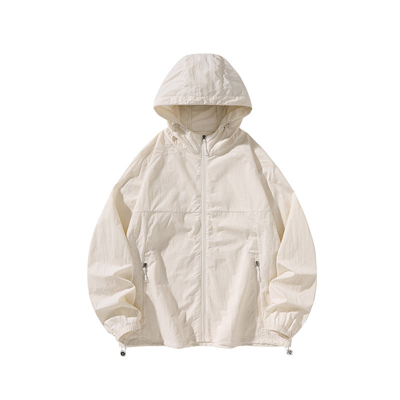 Herren leichte Regenjacke mit praktischen Reißverschlusstaschen Echoarchiv