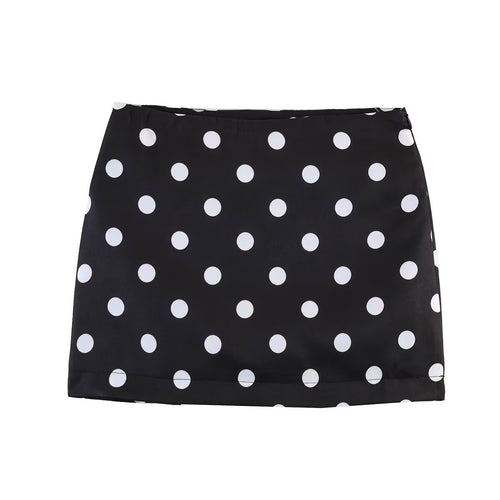 Damen Minirock mit trendigem Punkte-Design und elastischem Bund Echo Archiv