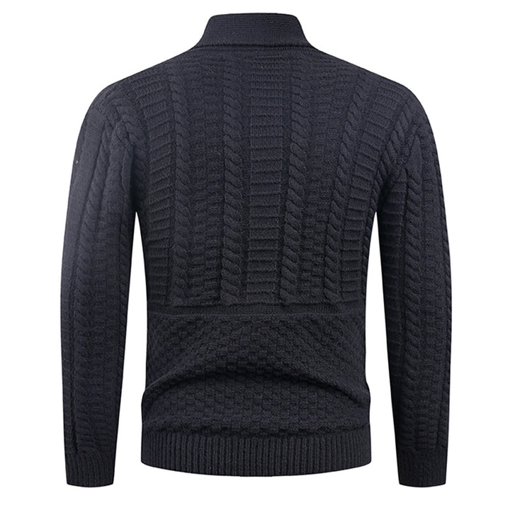 Herren Strickjacke mit modernem Schalkragen und praktischen Knöpfen Echoarchiv