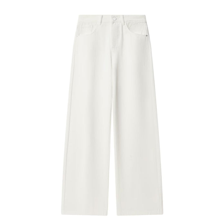 Damen weite Hochbundhose aus nachhaltigem Material mit eleganter Textur Echo Archiv