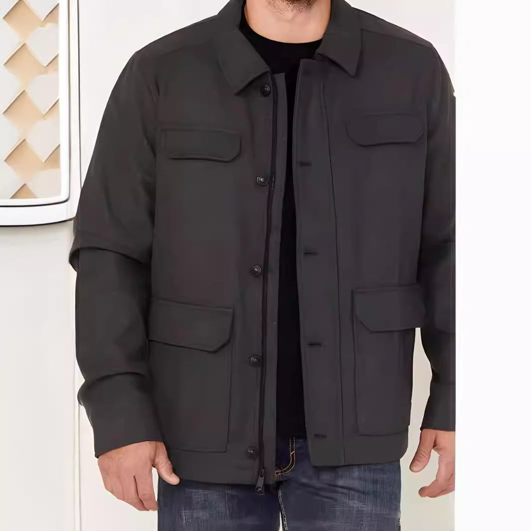 Herren Übergangsjacke mit praktischen Taschen und modernem Schnitt Echoarchiv