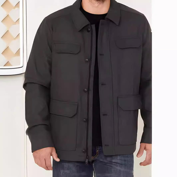 Herren Übergangsjacke mit praktischen Taschen und modernem Schnitt Echoarchiv