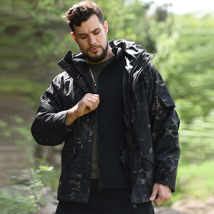 Herren wetterfeste Camouflage-Jacke Echoarchiv