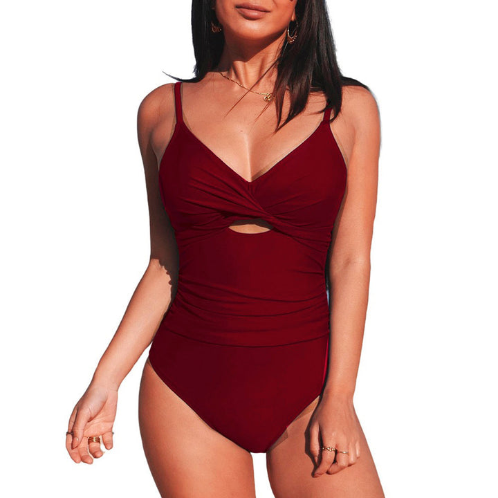 Damen Eleganter Einteiler-Badeanzug mit modischem Cut-Out Echo Archiv