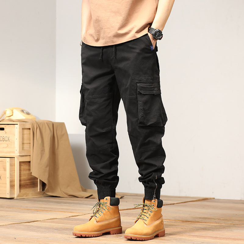 Herren vielseitige Maxcargo-Hose im urbanen Stil mit elastischem Bund und mehreren Taschen Echoarchiv