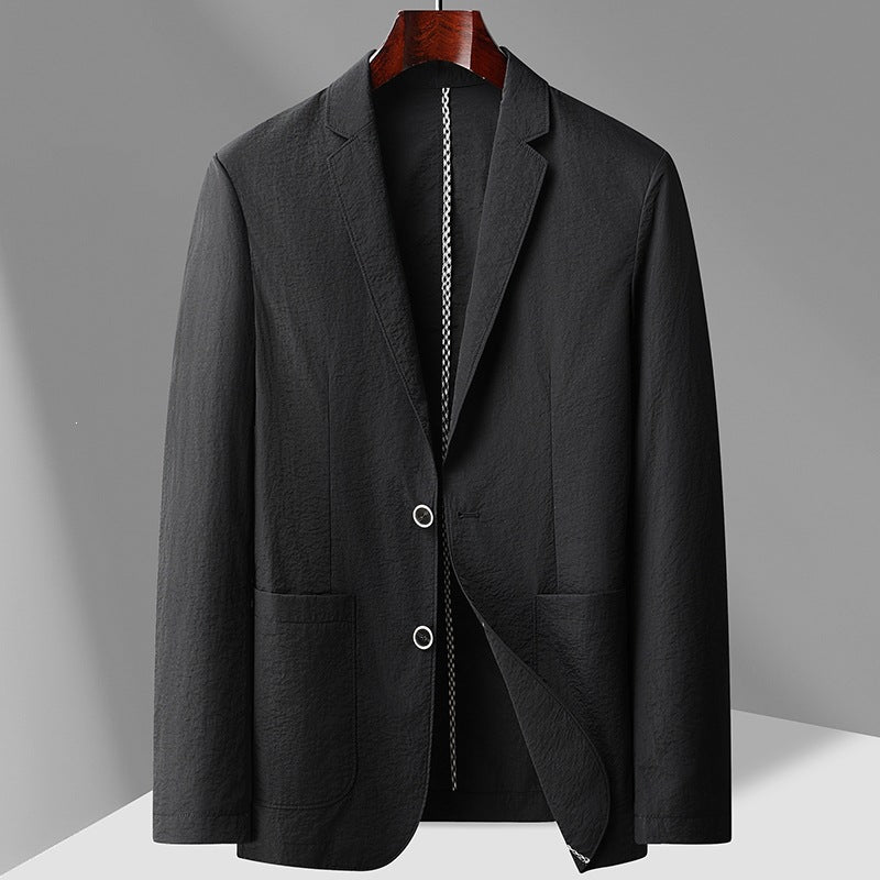 Herren Leichter unstrukturierter Sakko-Blazer mit Patch-Taschen & Reverskragen Echoarchiv