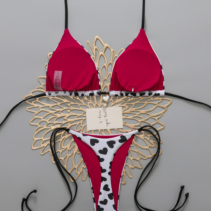 Damen Triangel-Bikini mit Herzen Echo Archiv