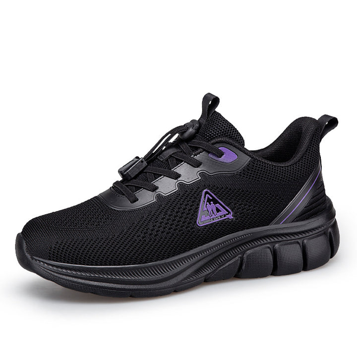 Damen nan leichter atmungsaktiver Strick-Walking-Sneaker mit Schnellzugverschluss und ergonomischer EVA-Dämpfung Echo Archiv