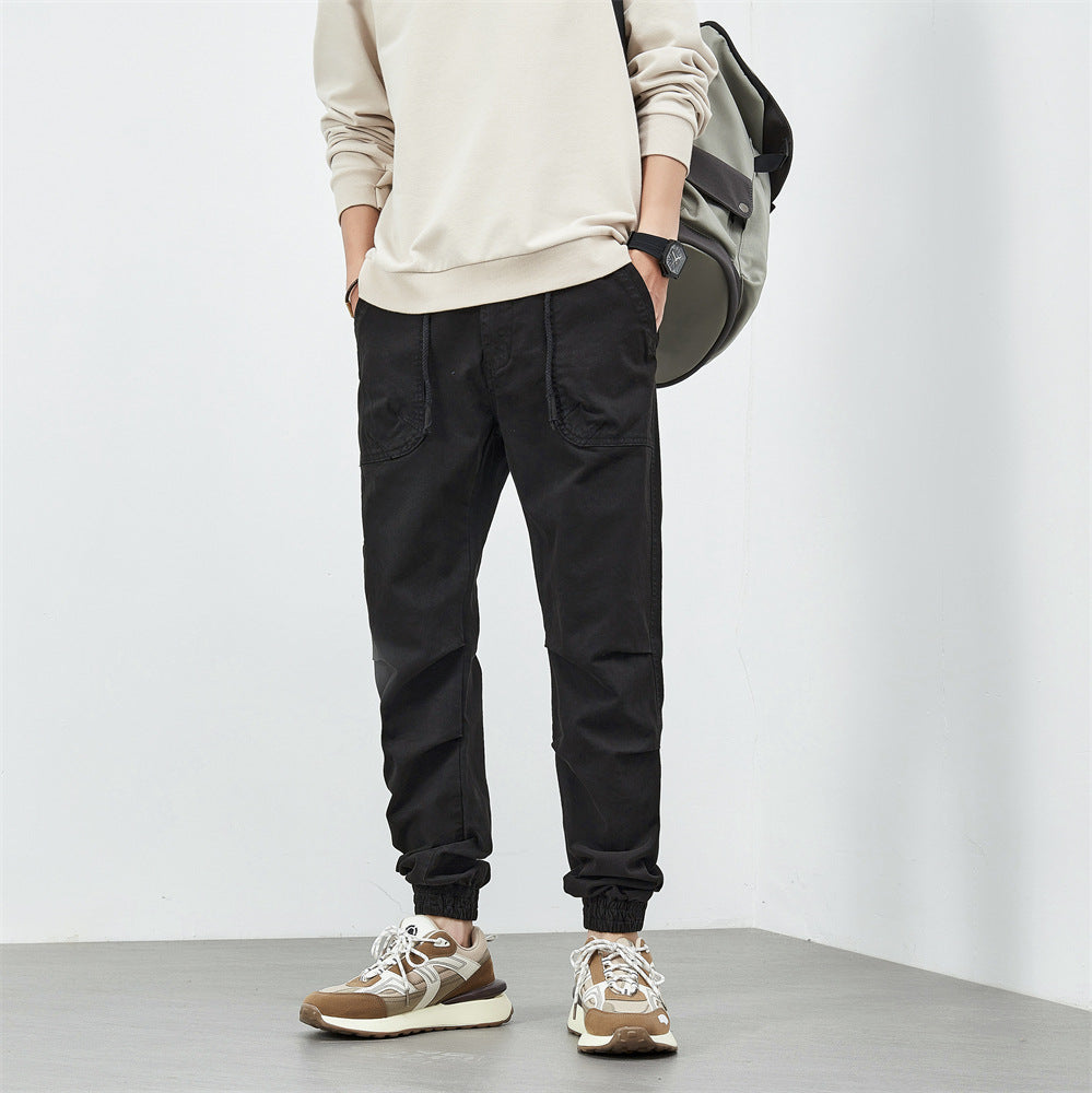 Herren bequeme Utility-Hose mit flexiblem Bund und multifunktionalen Taschen Echoarchiv