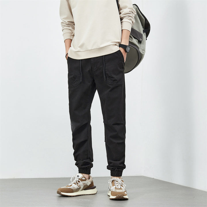 Herren bequeme Utility-Hose mit flexiblem Bund und multifunktionalen Taschen Echoarchiv