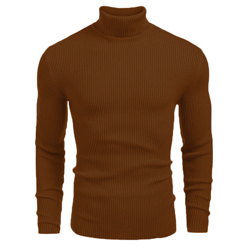 Herren Rollkragenpullover mit strukturiertem Rippdesign Echoarchiv