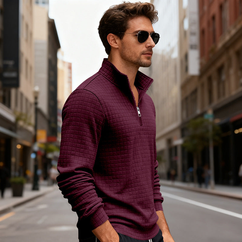 Herren Sportlicher Pullover mit Reißverschluss Echoarchiv