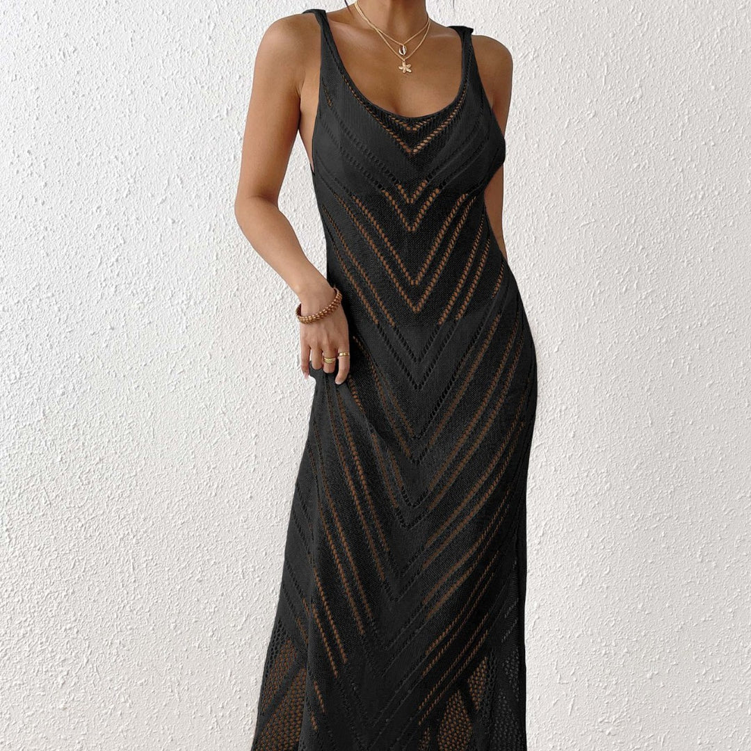 Damen luftiges Häkel-Midi-Kleid Echo Archiv