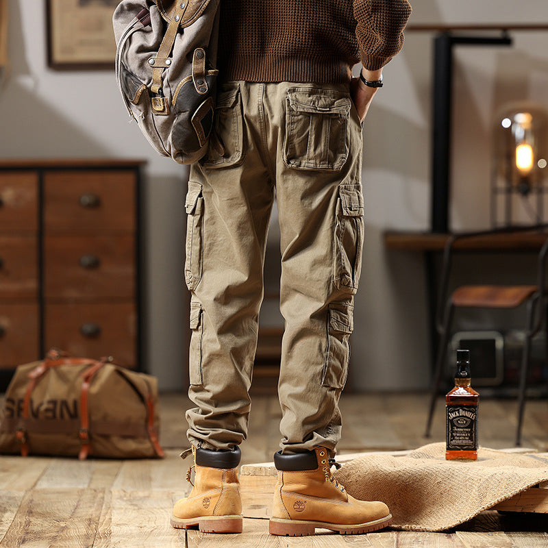 Herren Robuste Cargohose aus Baumwoll-Twill mit Mehrfachtaschen Echo Archiv